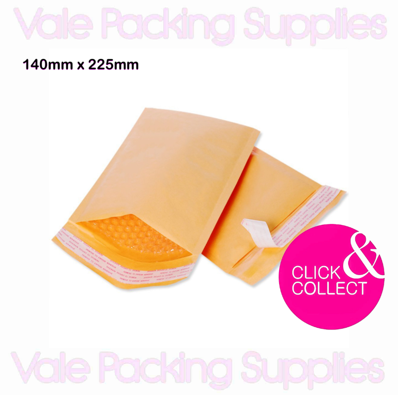 Bubble Envelope Small - 140mm x 225mm - Pack of 100