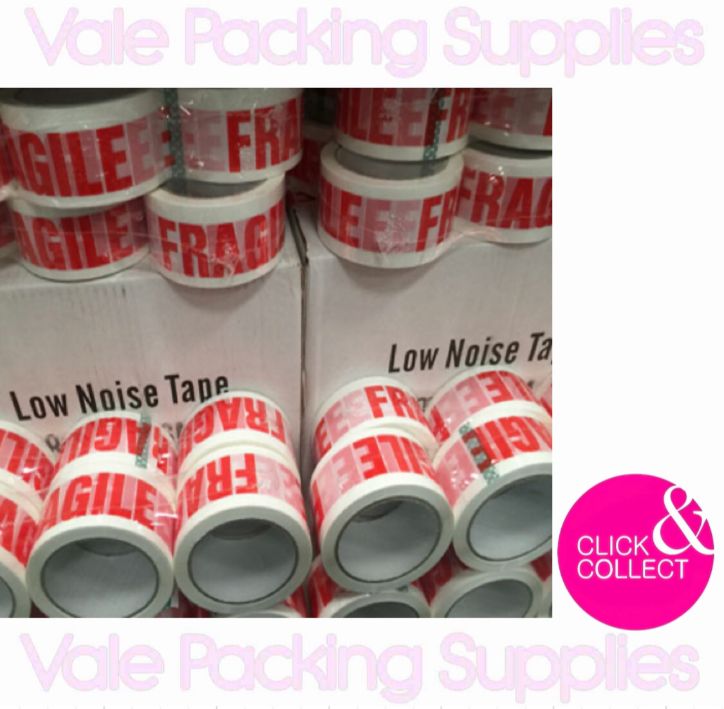 Fragile Printed Tape — Box of 36