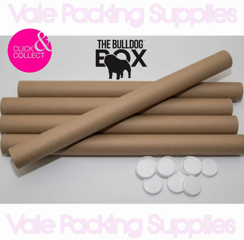 Postal Tube with Caps - Single